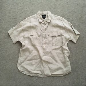 J. Crew Linen Safari Shirt